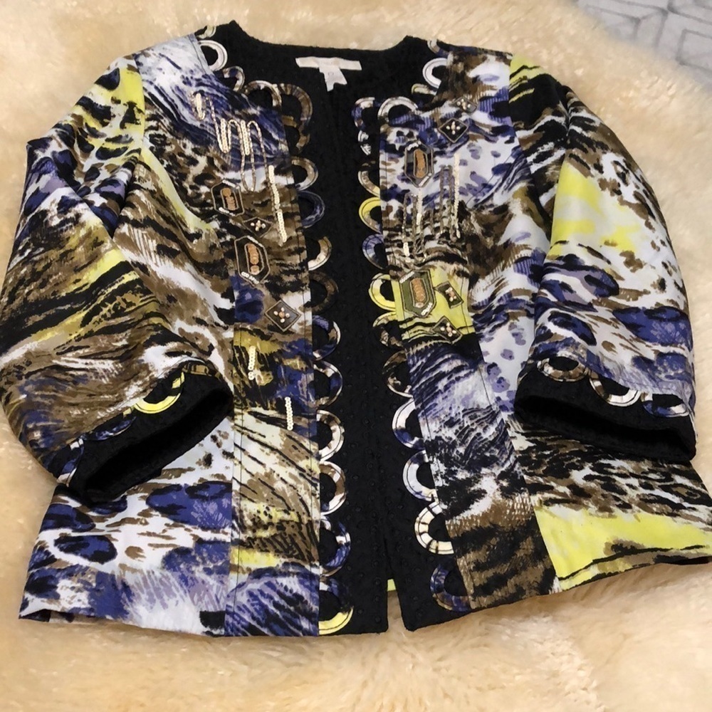 Chico’s open front jacket size s